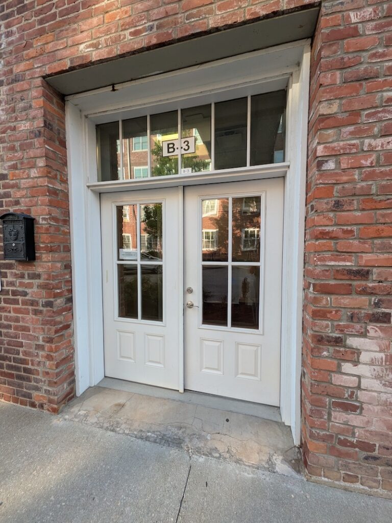 Door saying B-3 shows the outside of the counseling office